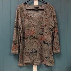 Chelsea & Theodore long sleeve‎ tunic top women’s size L